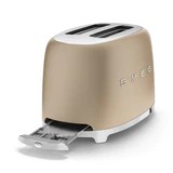 Smeg TSF01CHMSA 50'S Retro Style 2 Slice Toaster - Champagne Matte