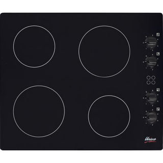 Univa 4 Plate Ceran Hob with Control Panel (600mm) (Black) U156CB