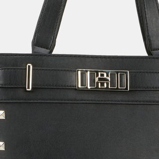 Pierre Cardin Abbey Studded Satchel Black PCL05130BKBK-A0