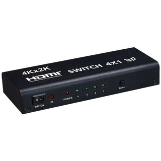 4x1 HDMI 4K Switch With Coaxial-Toslink Optical-3.5mm Audio Out - TradersAgent