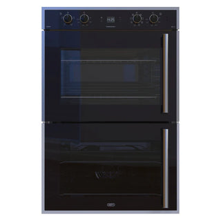 Defy Gemini Thermofan+ Double Oven Black - DBO767