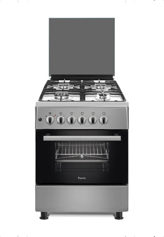 Ferre 50 x 60 4 Elec, Elec Oven, Glass Lid, Thermostat, 1 Pans, Silver