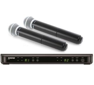 Shure Blx288E/sm58 dual Handheld Wireless microphone system