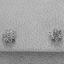 9K White Gold 0.28ct Diamond Earrings