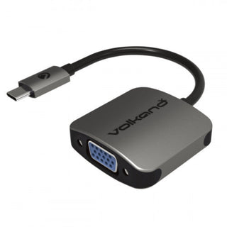 VolkanoX Core VGA series USB Type C to VGA converter - 10cm - Charcoal VK-20042-CH