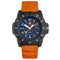 Luminox Navy Seal 45MM Blue Dial Orange Strap Men`s Watch XS.3603