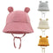 baby bear bucket hat in assorted colours
