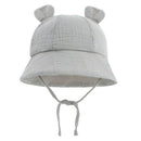 grey baby bear bucket hat