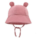 pink baby bear bucket hat