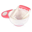 Pink & White Baby Food Masher & Bowl Set