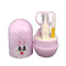 pink rabbit baby manicure set with grooming tools