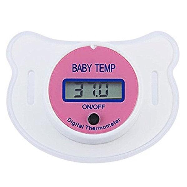 Baby Pacifier Thermometer - Pink
