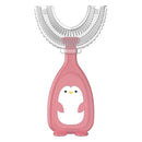 Baby U-Shaped Silicone Toothbrush Pink