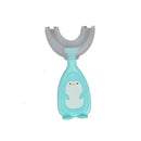 Baby U-Shaped Silicone Toothbrush - Blue