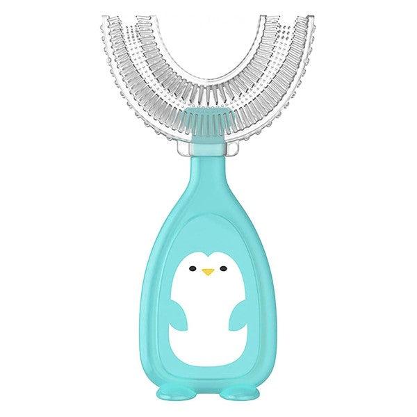 Baby U-Shaped Silicone Toothbrush Blue