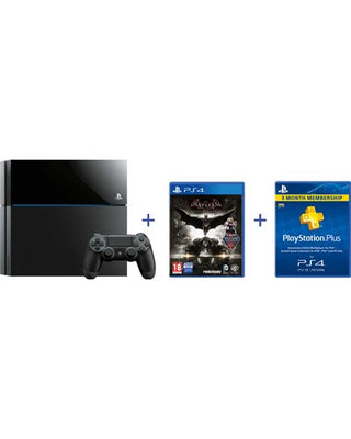 Sony Playstation 4 Console with Batman Arkham Knight and 3 Month PlayStation Plus Membership (500GB)