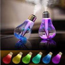 Bulb Humidifier glowing assorted colours.