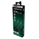 Volkano Slim series Aux Cable 2m Black CAB348-BK