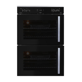 Defy Gemini Gourmet Multi Function Double Oven - Black DBO467