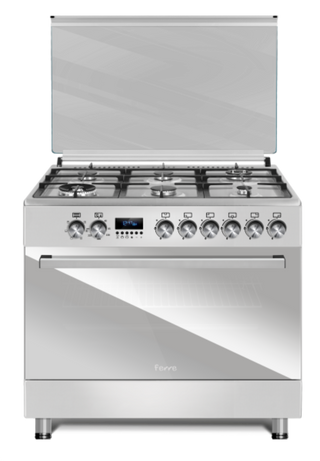 Ferre 90cm 6 Burner Free  Standing Full Gas Cooker Top  With  Electric  Oven F9S60E6.PI