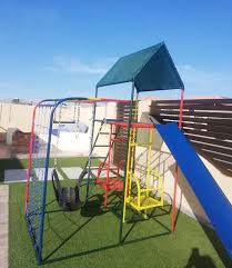 Single  Jungle Gym With 2 Seater  Swing