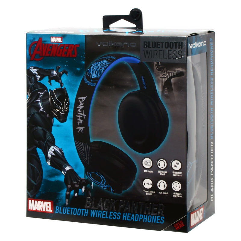 Marvel Black Panther Bluetooth Headphones MV-1007-BP