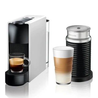 Nespresso Essenza Mini + Aeroccino Milk Frother - Silver