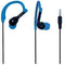 Amplify Sprinters sports hook earphones, Black & Blue AM1301-BKB