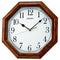 Seiko Brown Wooden Wall Clock QXA529B