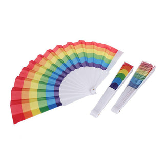 Rainbow Handheld Folding Fan