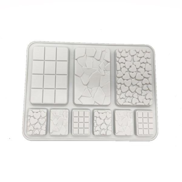 Small Silicone Moulds with heart blocks