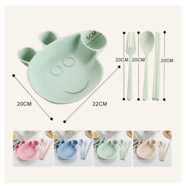 Dimensions of the Wheat Straw Peppa Pig Plate