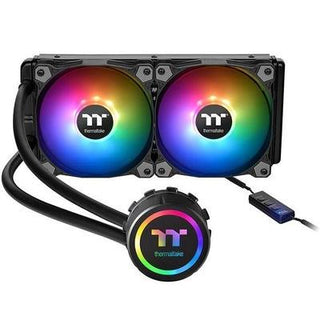 Thermaltake Water 3.0 240 ARGB Sync Processor All-in-one liquid cooler Black, Multicolour Copper, 3600 RPM, PWM 500~1500 R.P.M, 56.45 CFM,